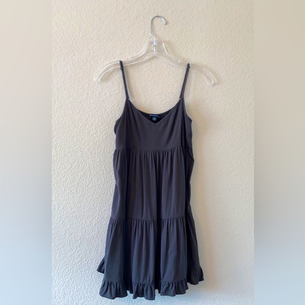 American Eagle Outfitters size Small Gray Babydoll style sleeveless dress